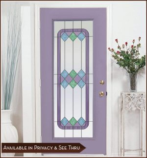 Cambridge III Stained Glass With Privacy Film