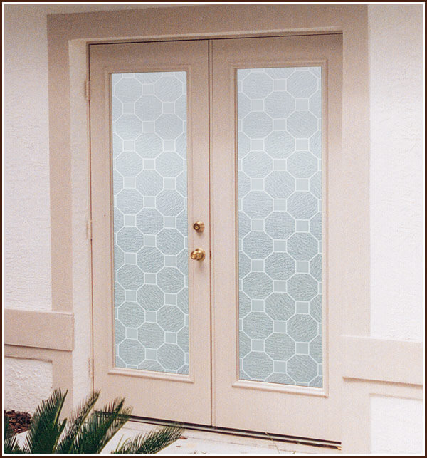 Chateau Glass Block Style Privacy Window Film - Image 3