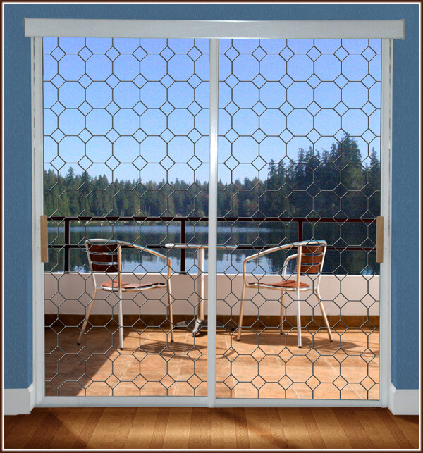 Tudor Leaded Glass See-Through Film - Image 4