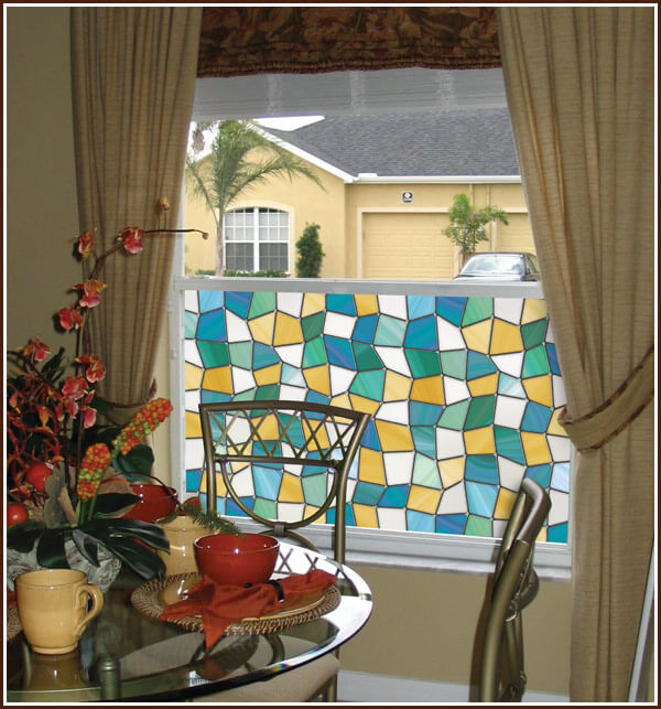 Mirage Stained Glass Privacy Window Film - Image 2