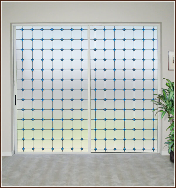 Monterey Bay Stained Glass Privacy Window Film - Image 5