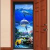 Storm door with Dolphin Reef