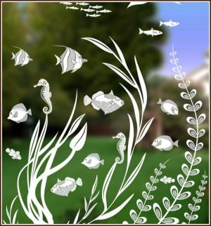 Small reef scene with fish and fauna