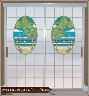 Alternative view of Island Oasis Door Panel Privacy Film