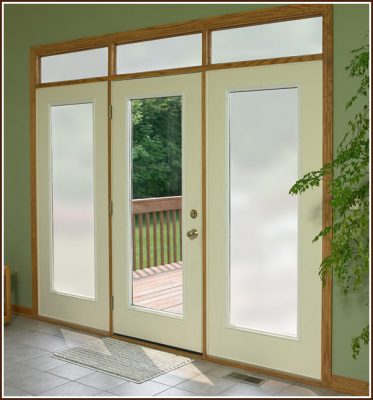 Add privacy to doors with lite frost film.