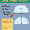 Arched & Eyebrow Window Made To Size Service