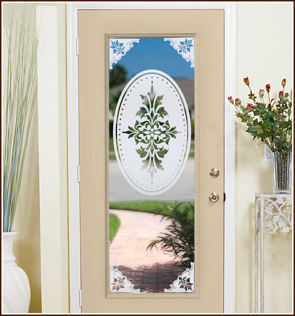 Doral Etched Glass Corner Set - Image 2