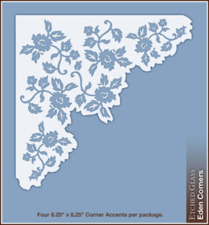Eden Etched Glass Corner Set - Image 3