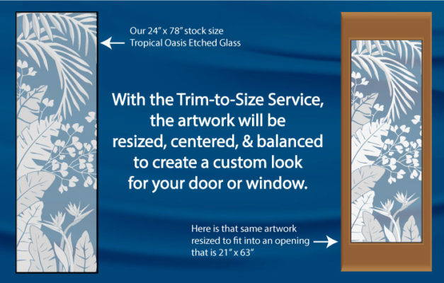 Demonstration of trim to size service.